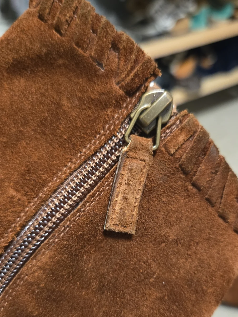 Vintage POLO Ralph Lauren Suede Fringe Booties